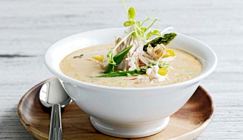 Opskrift på karrykrydret kyllingesuppe