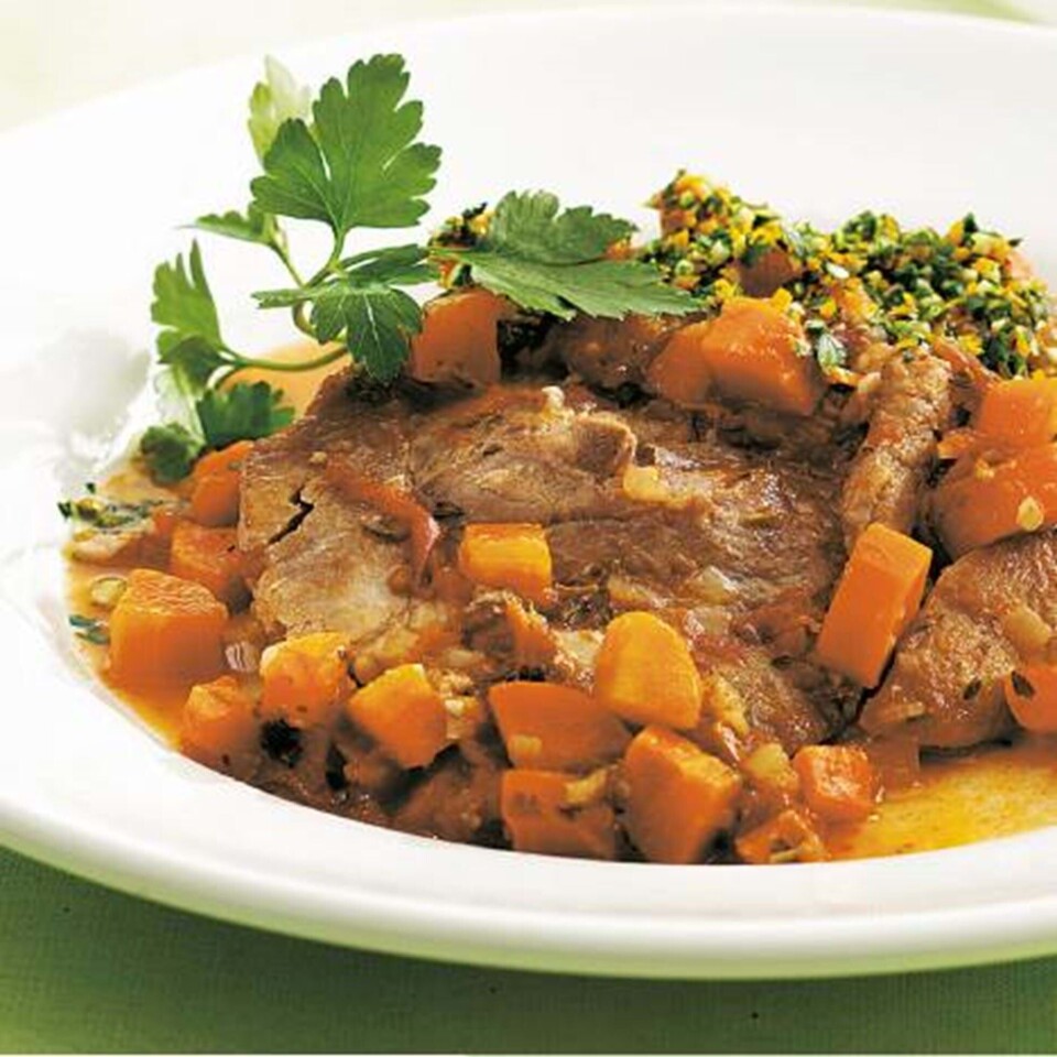 Osso buco med svineskank