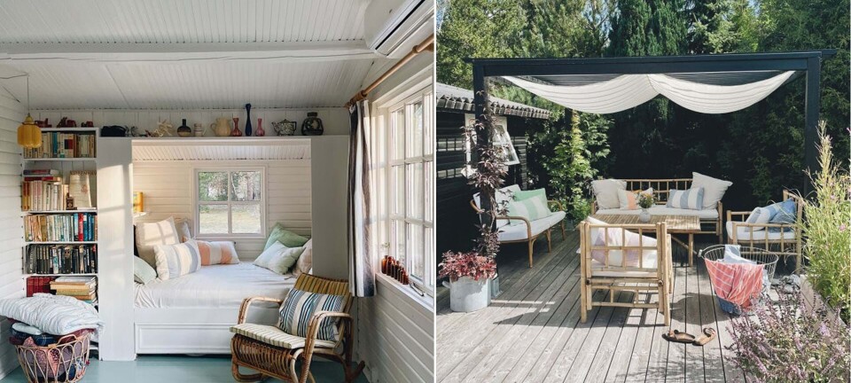 Pernilles sommerhus har grønt gulv, genbrugsfund og små alkover: ”Vi har ændret alt!”