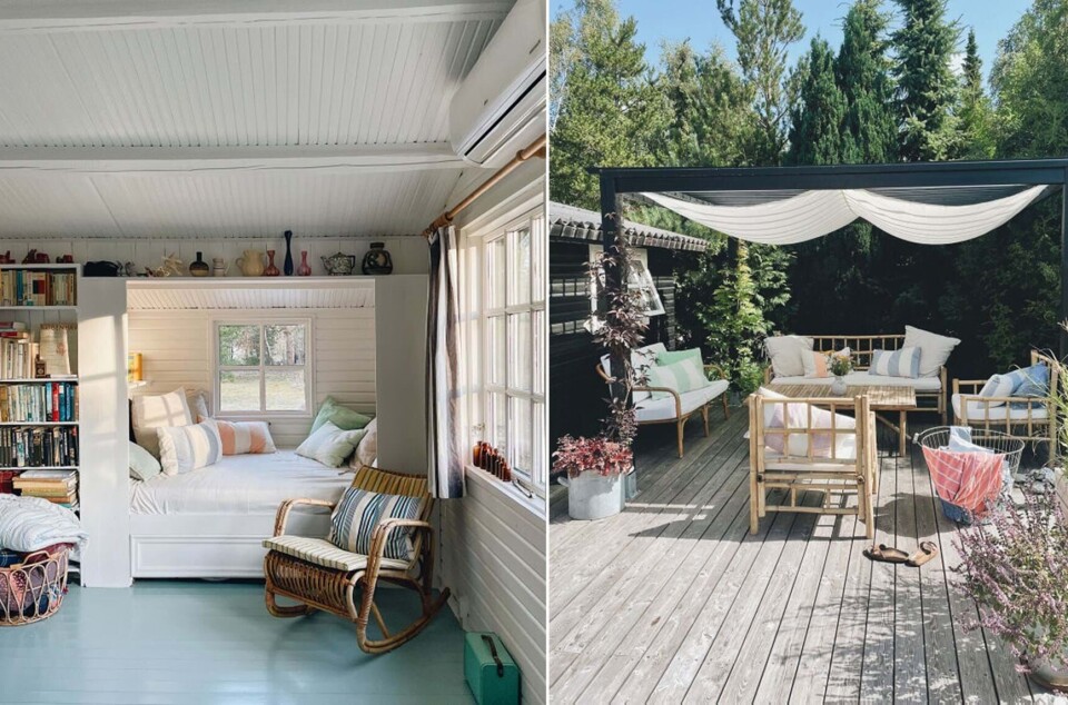 Pernilles sommerhus har grønt gulv, genbrugsfund og små alkover: ”Vi har ændret alt!”