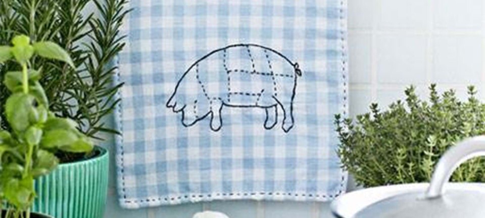 Brodér søde grydelapper med grise