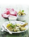 Stegt rødspætte med nye kartofler og persillesauce