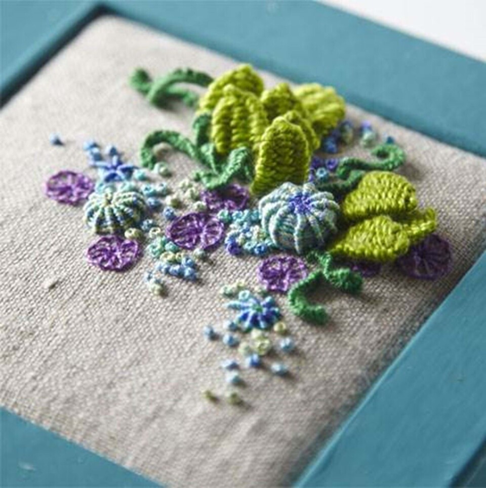 3D-broderi: Broderet æske fra Hendes Verden