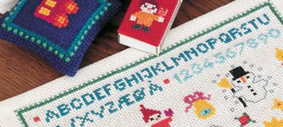 Små julemotiver på tern