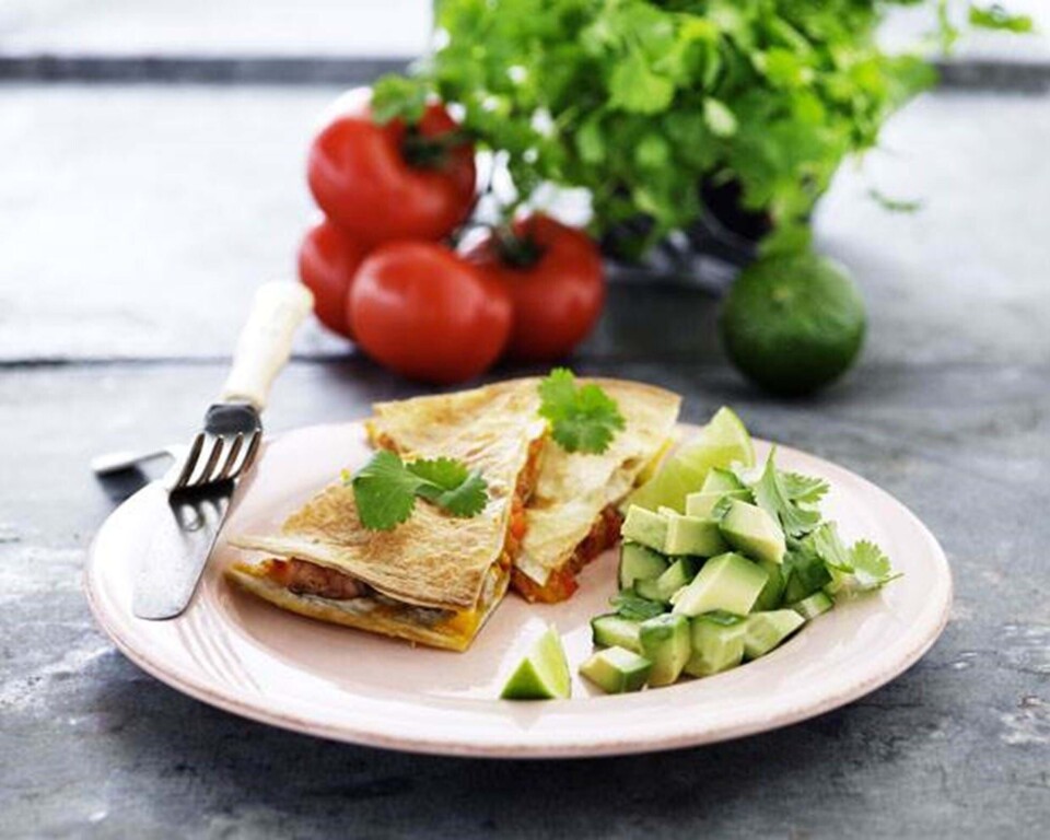 Quesadillaer med mørbrad