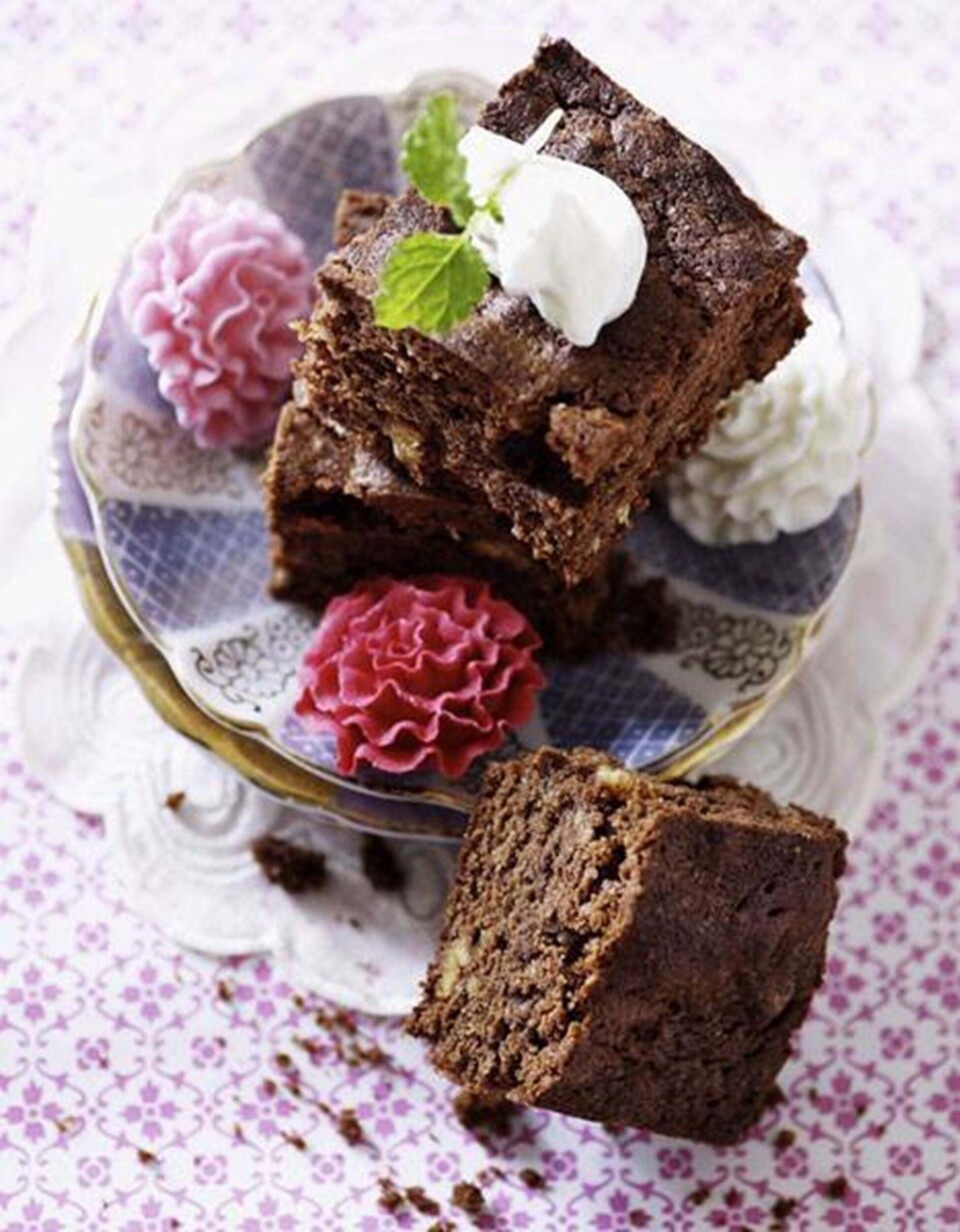 Chokoladebrownie med amaretti