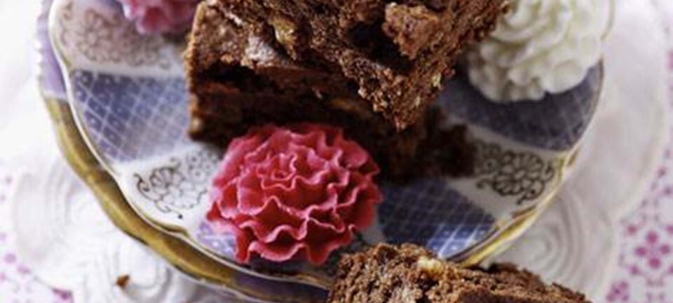 Chokoladebrownie med amaretti