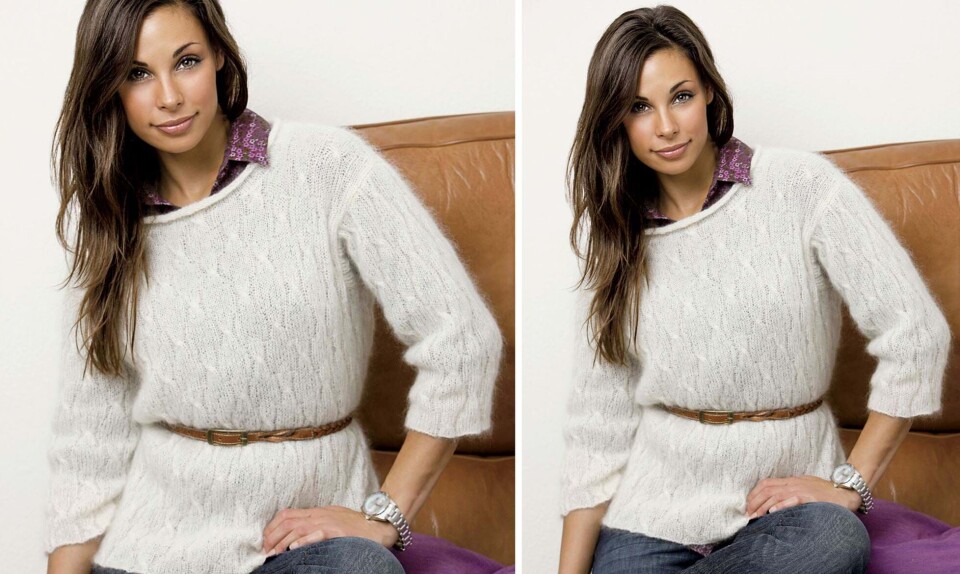Flot mohairbluse fra Hendes Verden