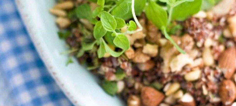 Quinoa med krydderurter og blandede nødder