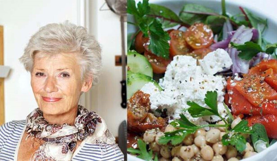 Gæstekok: Vibeke Lehn laver kikærtesalat med grillet peber og gedefeta