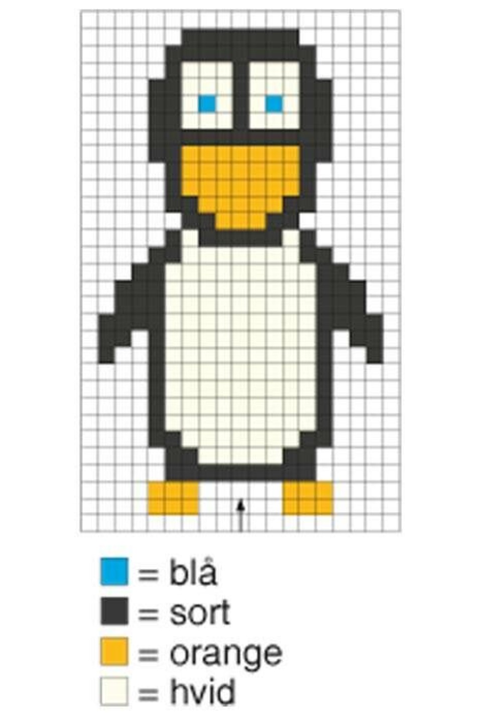 Tørklæde med pingviner