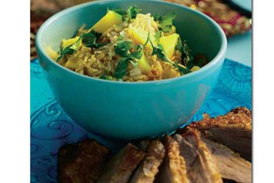 Mango-rispilaf med andebryst