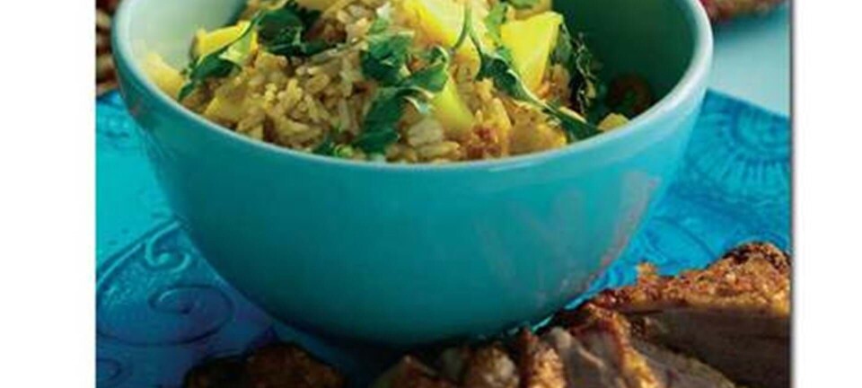 Mango-rispilaf med andebryst