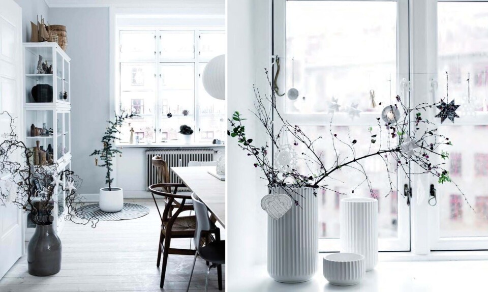 Julepynt til en hvid jul