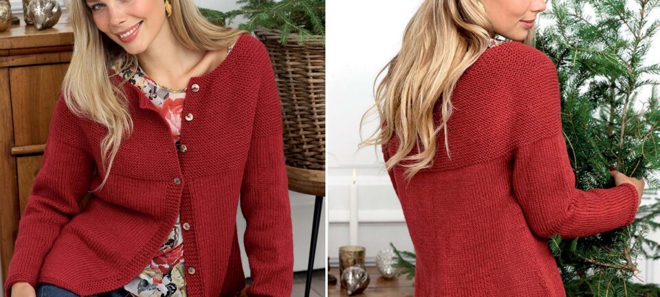 Strik en juletrøje med rundt bærestykke