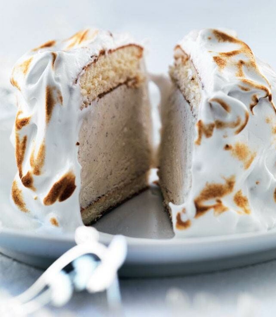 Indbagt is: Lækker Baked Alaska