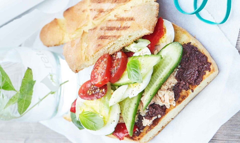 Sandwich med tun & oliventapanade