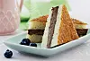 Issandwich med chokolade og hindbær