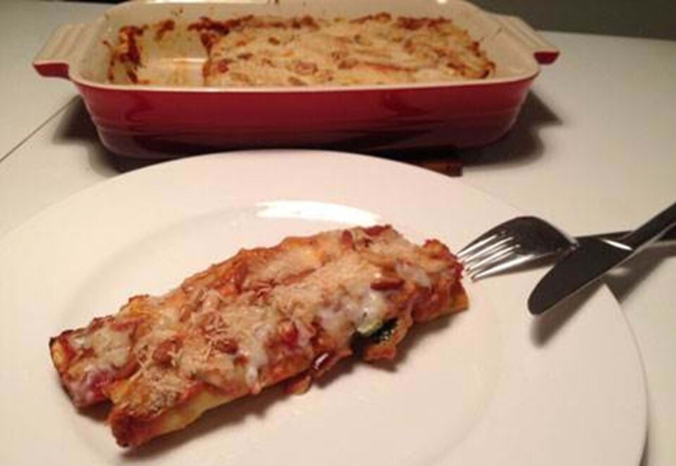 Cannelloni med spinat og ricotta fra Hjemmet