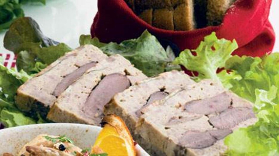 Vildandepaté med salat og brød