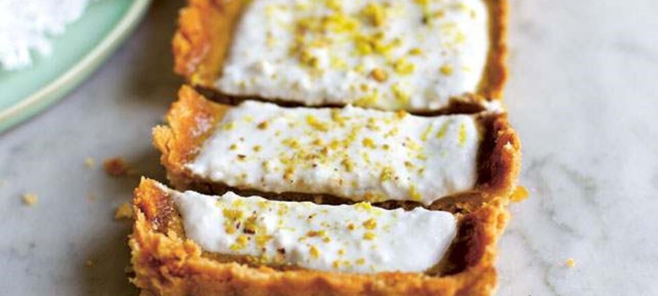 Citrontærte med kokoscreme