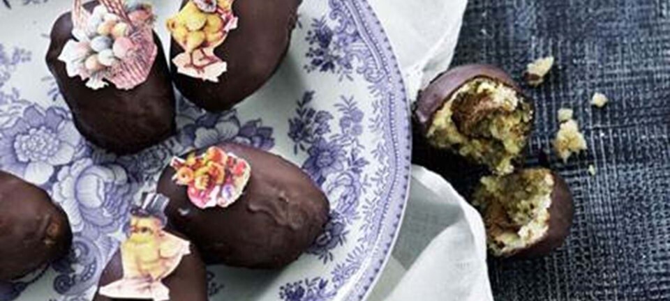 Påskeæg med hård og blød nougat