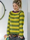 Stribet bluse