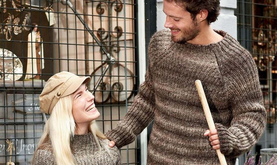 Patentstrikket sweater fra Hendes Verden