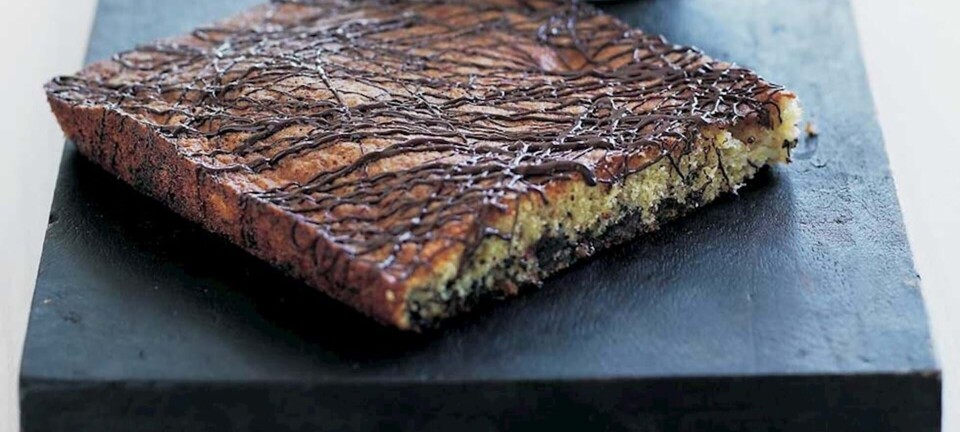 Skøn banankage med chokolade