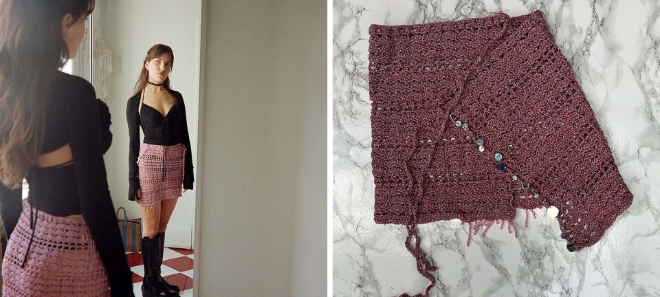 Hækl selv: Rose Svanes smarte wrap-nederdel