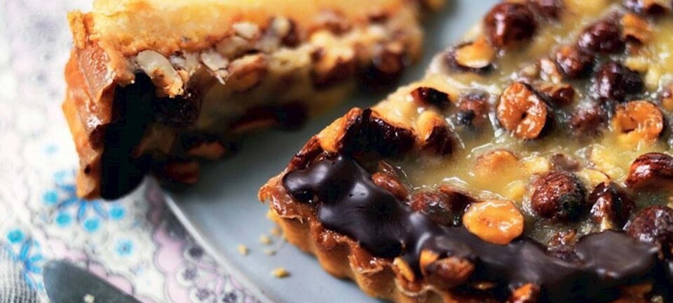 Lækker nøddemazarintærte