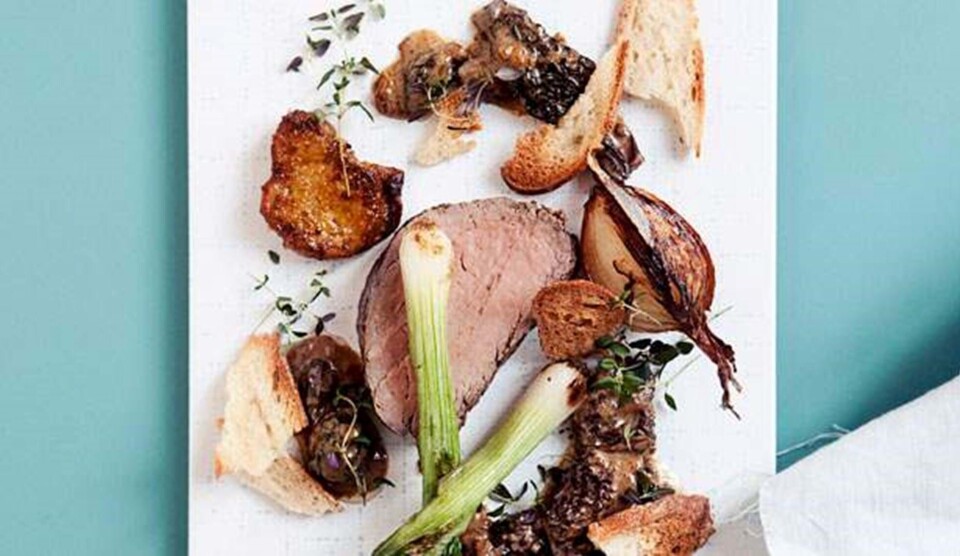 Kalvemørbrad opskrift med foie gras, cremede morkler