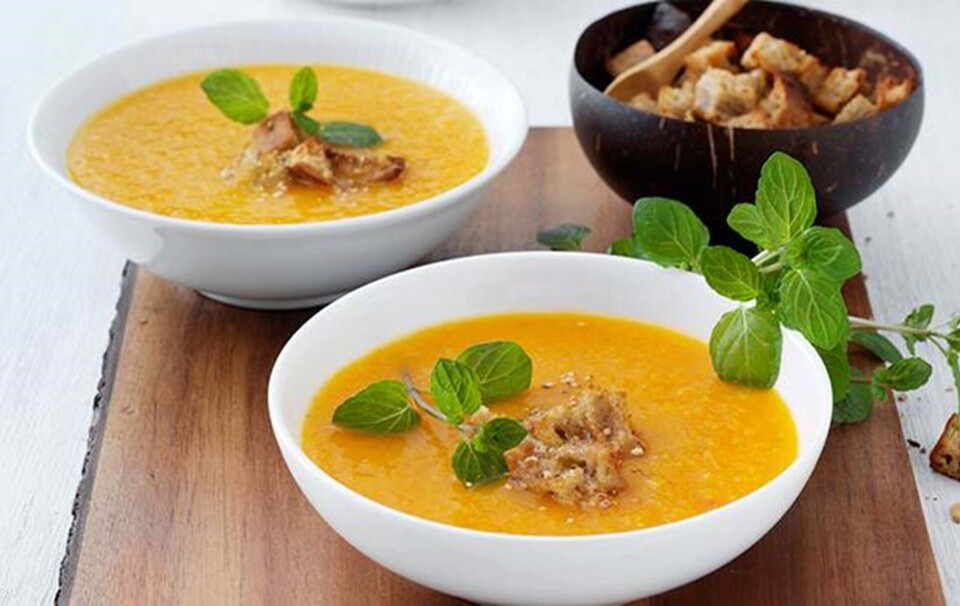 suppe med gulerod og appelsin