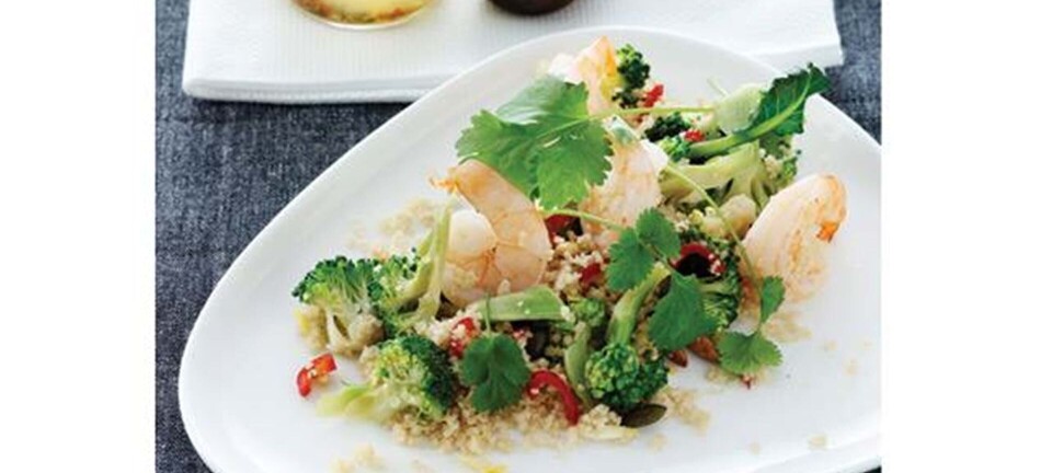 Couscoussalat med rejer