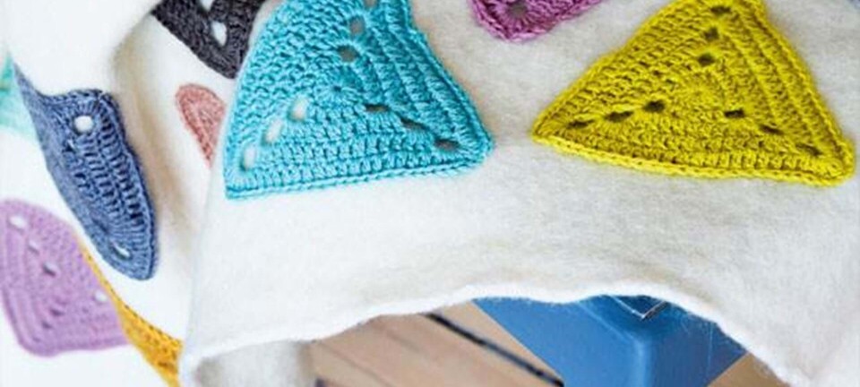 Hækl selv: Tæppe med hæklede trekanter