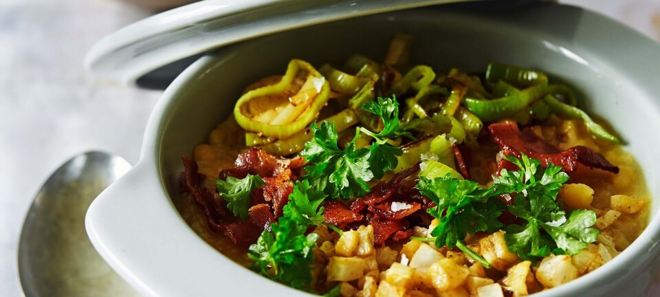One pot: Gule ærter med rodselleri og bacon