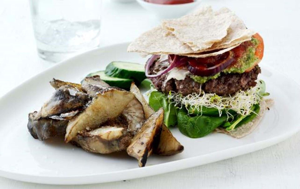 Lowcarb burger & fritter