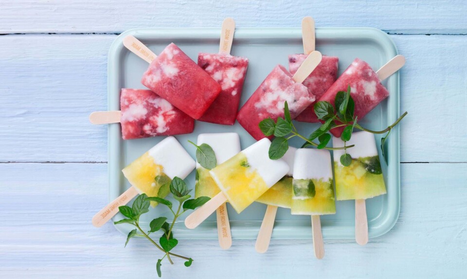 Ispinde med kokos/ananas og granatæble
