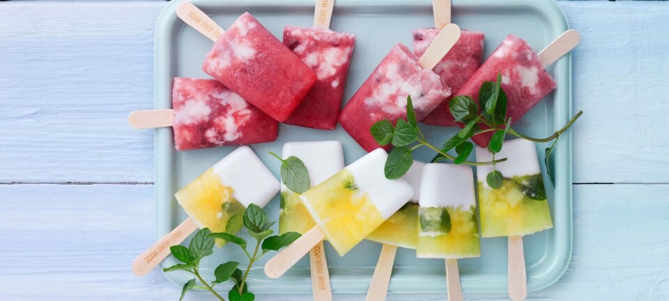 Ispinde med kokos/ananas og granatæble