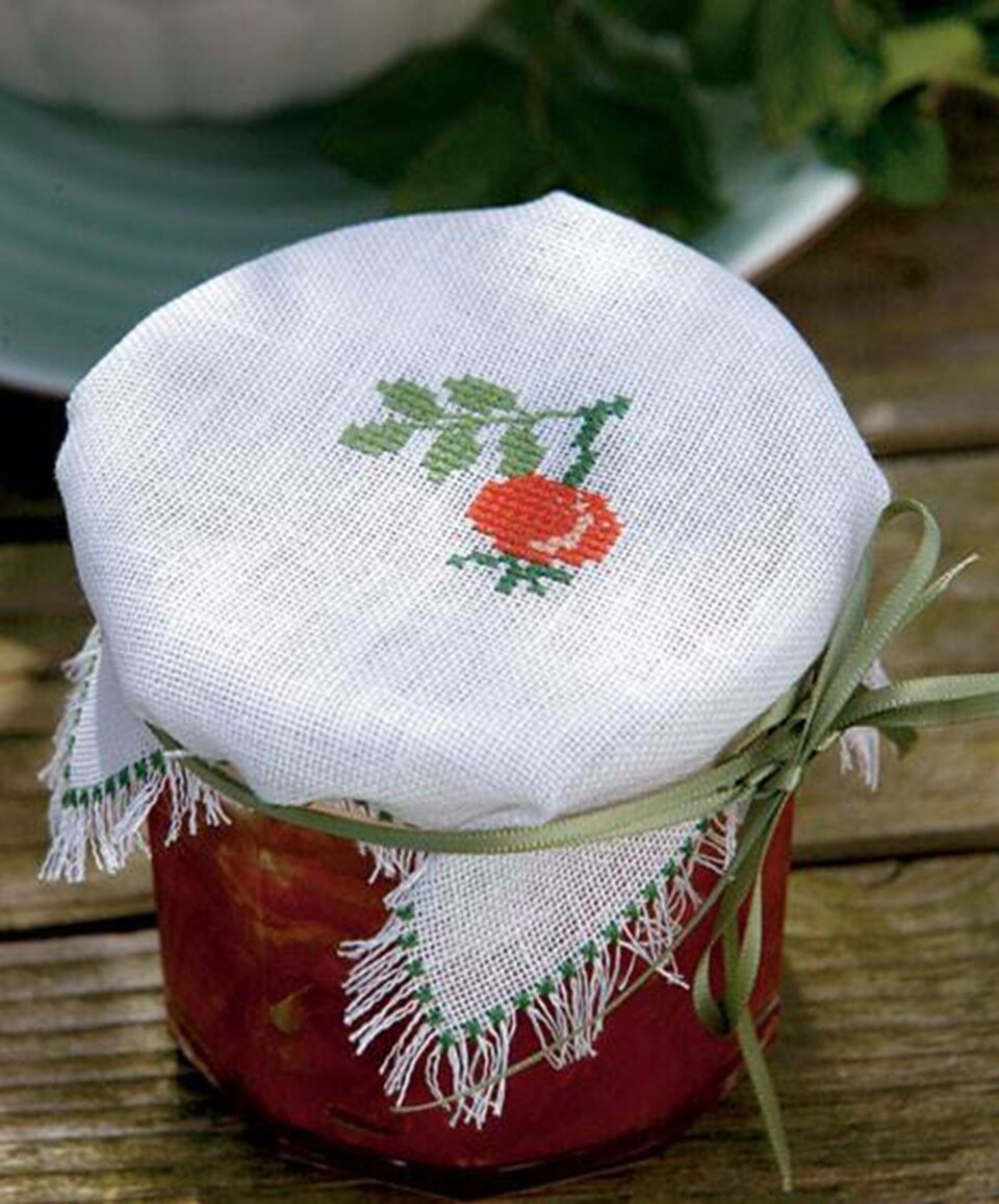 Hætter til marmeladeglas fra Hendes Verden