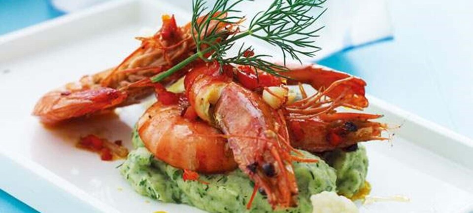 Chilirejer med blomkålsmos