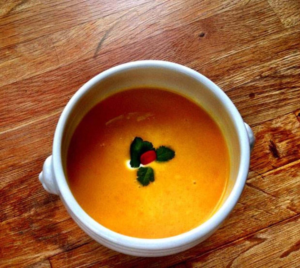Gulerodssuppe med kokosmælk fra Hjemmet