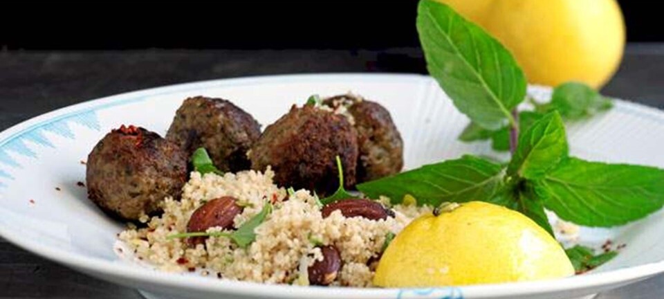 Lammefrikadeller med citrus-couscous