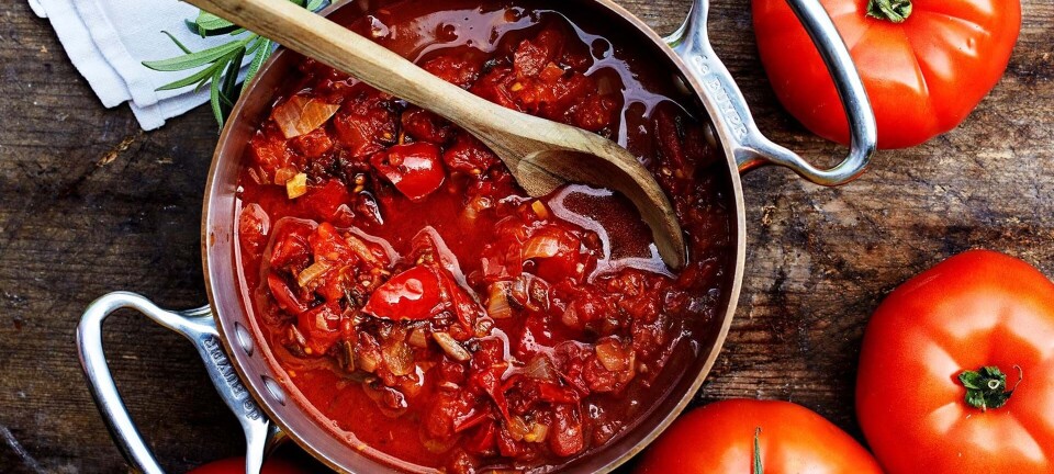 Hurtig tomatsovs - lavet på 10 minutter