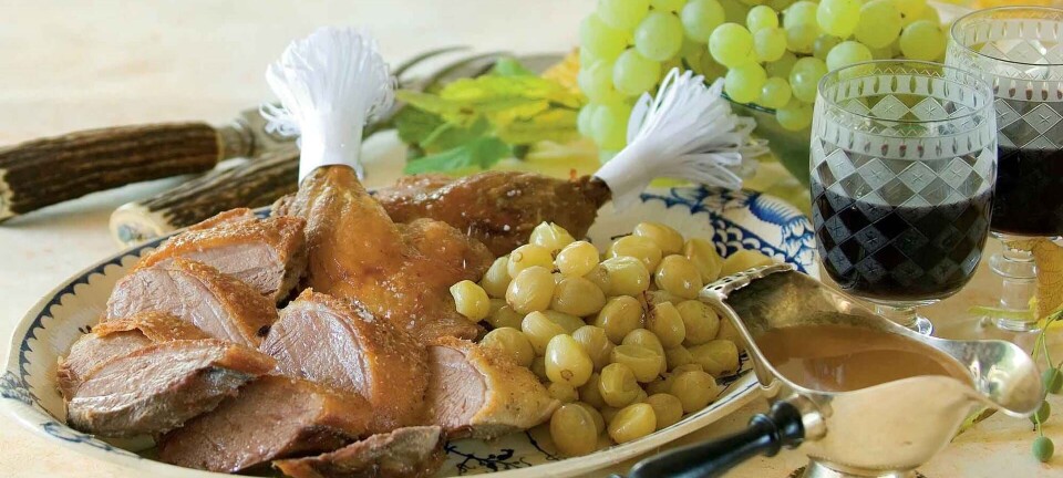 Mortens aften menu: And a la Price