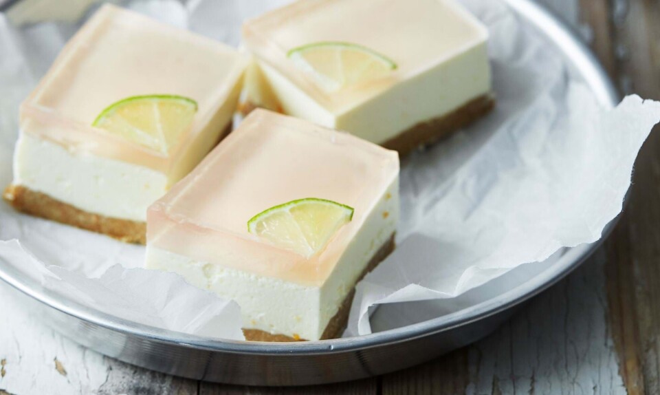 opskrift cheesecake med gin og tonic