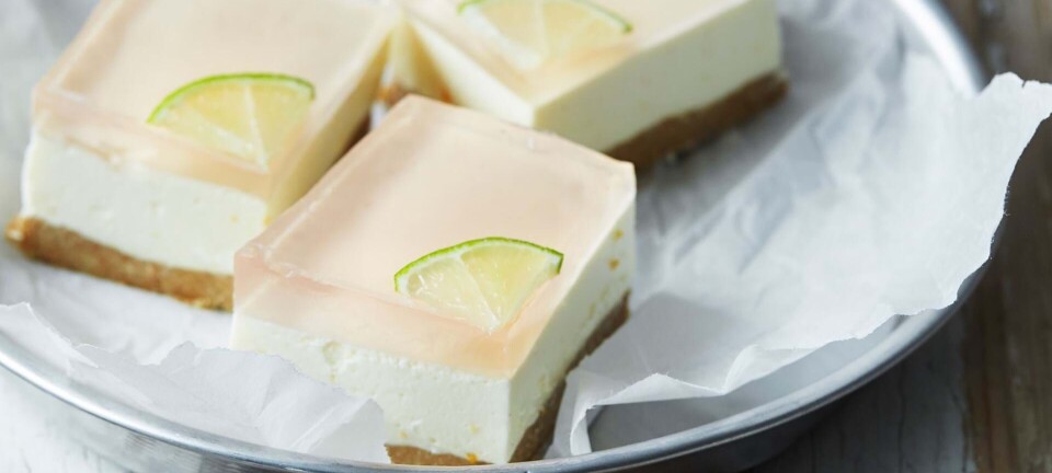 Gin og tonic-cheesecake