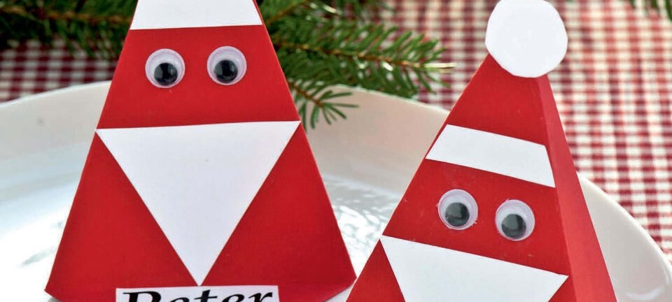 Klip selv: Fine bordkort til julefesten
