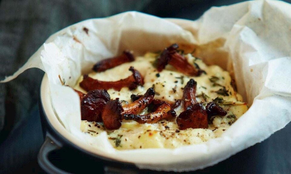 Ricotta med svampe og krydderurter