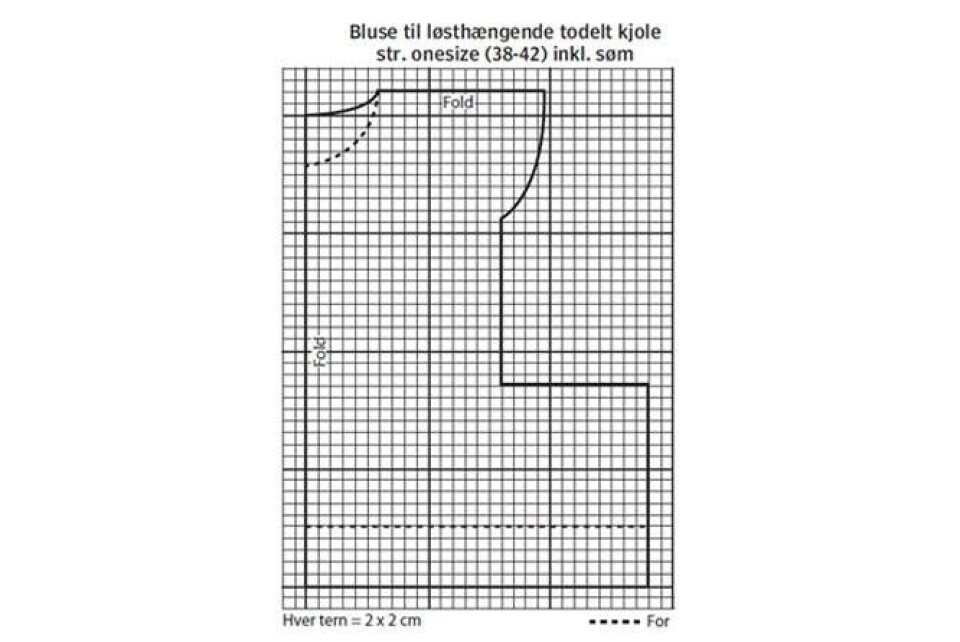 Todelt festkjole